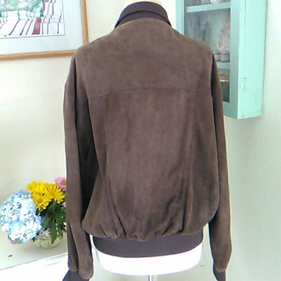 Bruno Magli Vintage Soft Suede Jacket - Picture 5 of 14